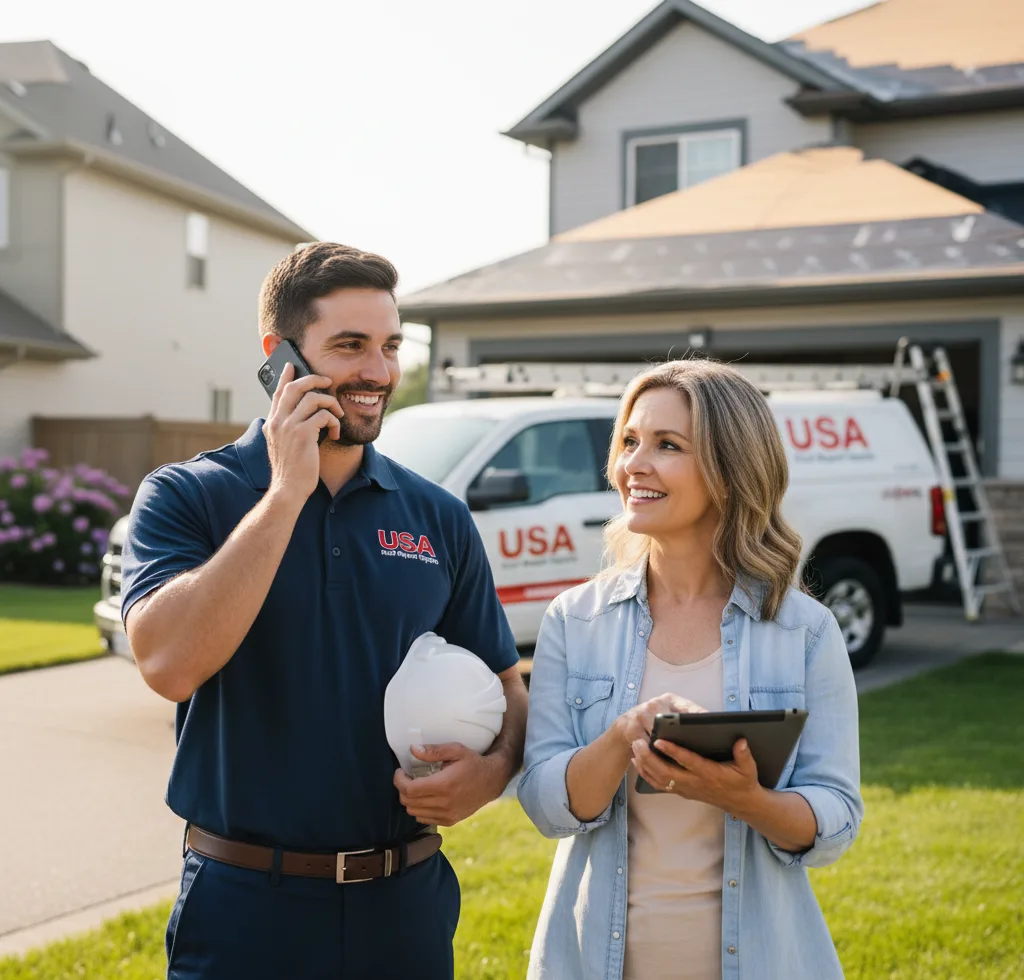 USA Roof Repair Experts customer support in Horton